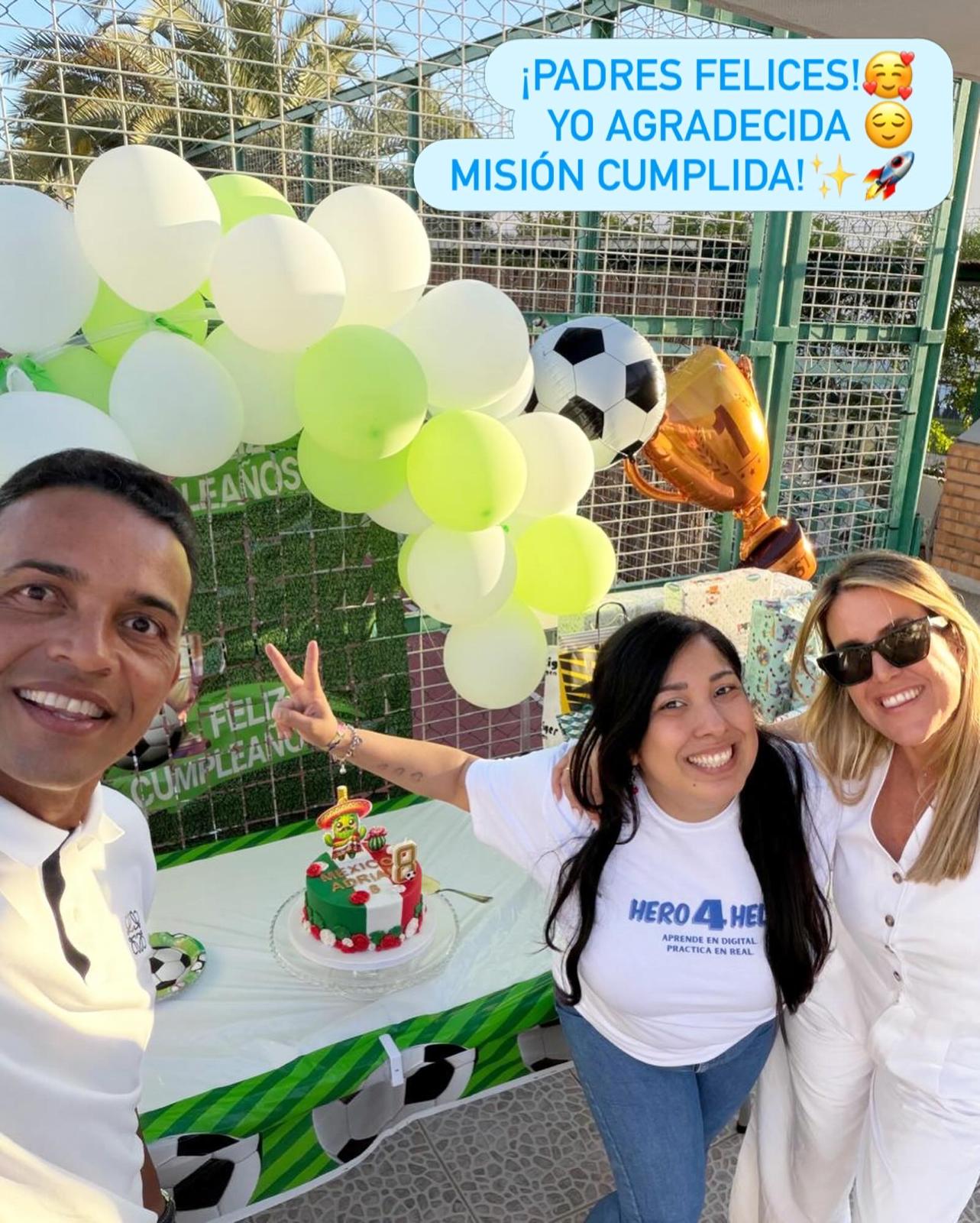 Equipo Happy Brainy en un cumpleaños