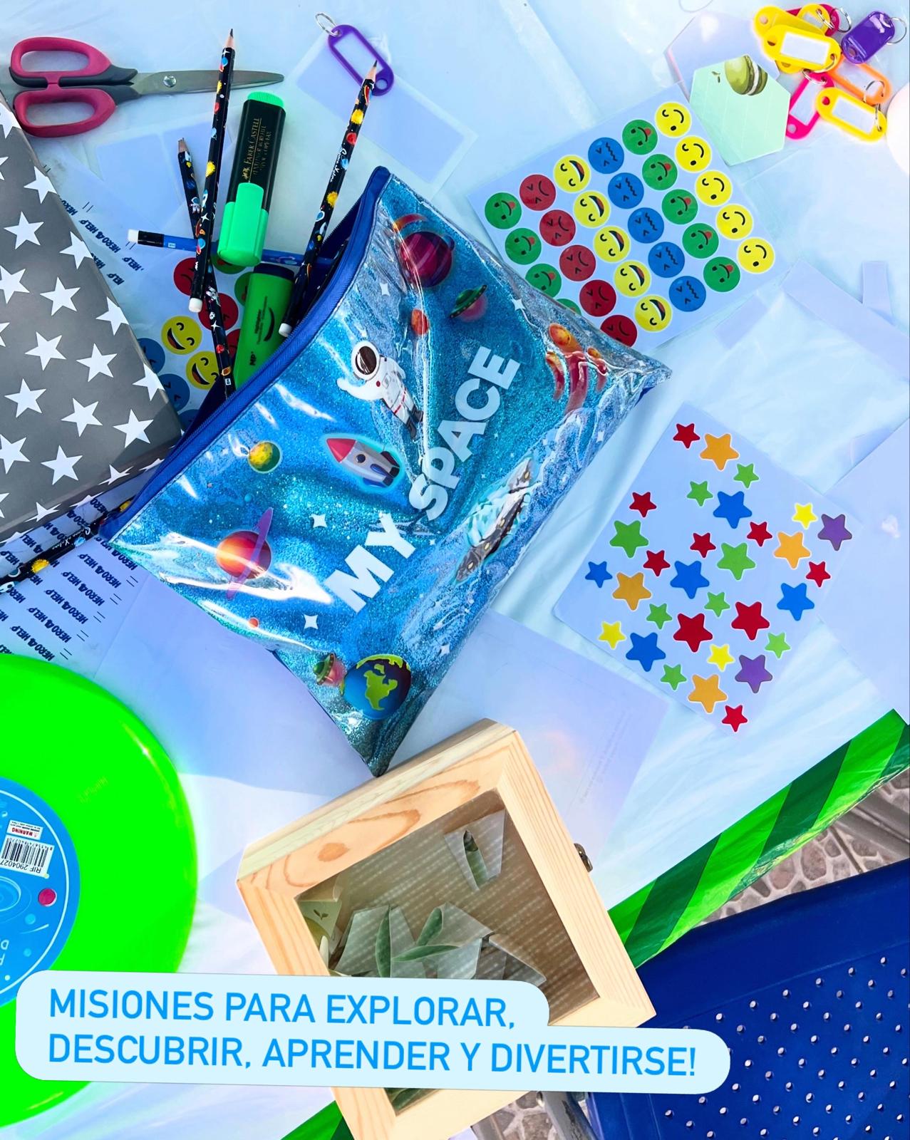 Materiales y misiones del taller Happy Brainy